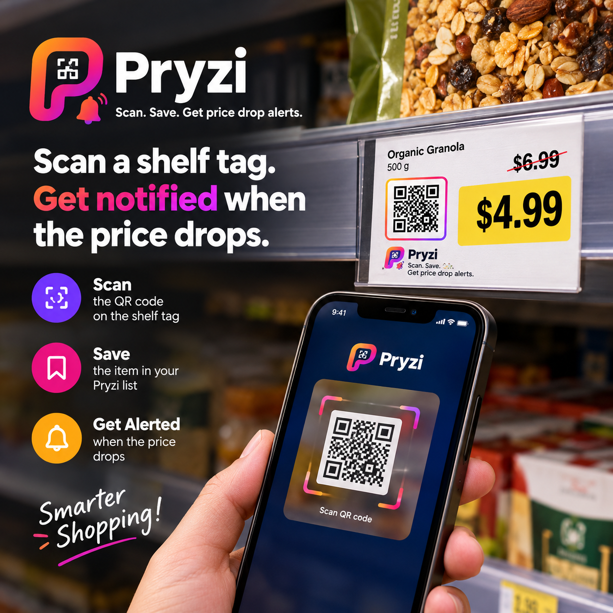 Scan on store shelf